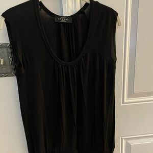 🔵 Women’s Black sleeveless tunic top size Small